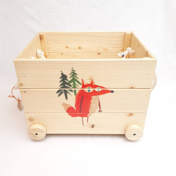جعبه اسباب بازی کودک مدل چوبی