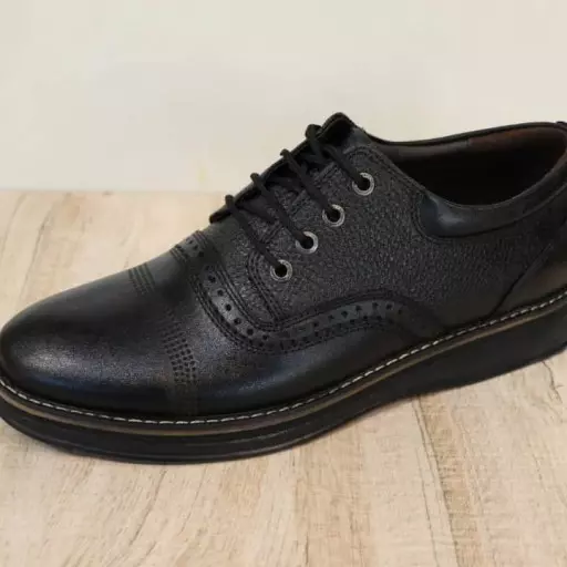 کفش چرم مردانه مدل کلاسیک بنددار