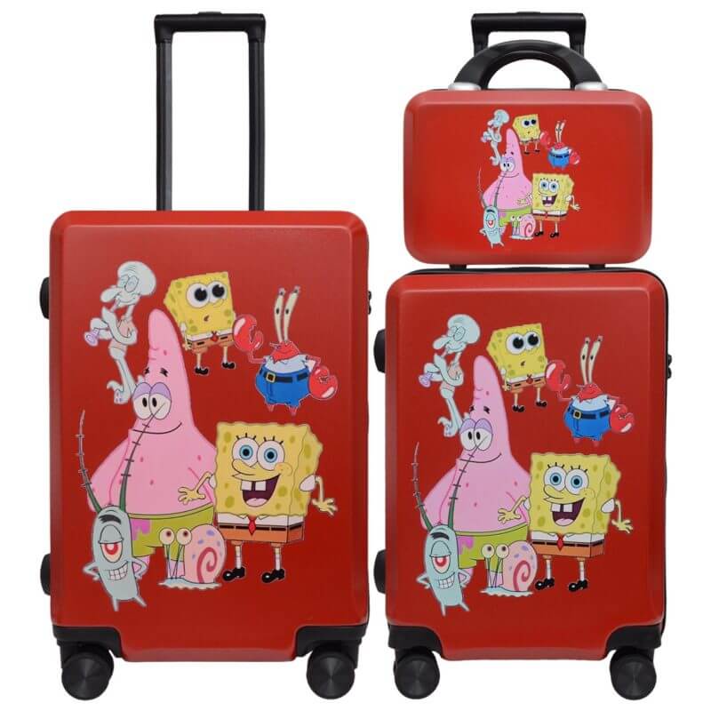 چمدان کودک مدل SPONGEBOB مجموعه سه عددی