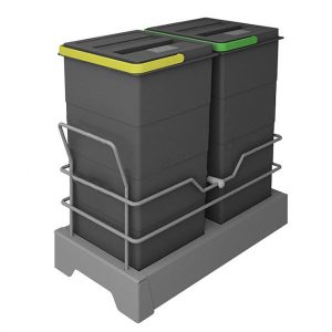 سطل زباله کابینتی مدل ریلی 3662 پلاتین