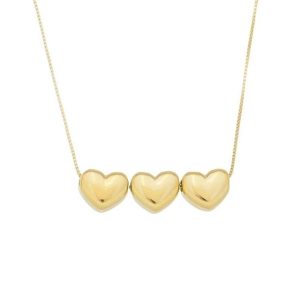 گردنبند طلا 18 عیار زنانه قیراط طرح قلب کد GH2453