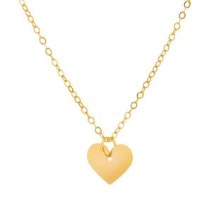 گردنبند طلا 18 عیار زنانه قیراط  طرح قلب کد GH3339